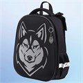 Ранец BRAUBERG SHINY, 2 отделения, с брелоком, "Husky", СВЕТЯЩИЙСЯ РИСУНОК, 38х28х14 см, 271383 271383
