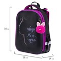 Ранец BRAUBERG SHINY, 2 отделения, с брелоком, "Magic cat", 38х28х14 см, 271381 271381