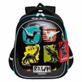 Ранец GRIZZLY анатомическая спинка, картхолдер, для мальчиков, DINO, 36х28х20 см, RAz-387-6/1 271761