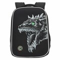 Ранец GRIZZLY анатомическая спинка, облегченный, для мальчиков, DRAGON, 37х26х16 см, RAw-497-3/1 272799