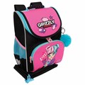 Ранец GRIZZLY анатомическая спинка, с мешком для обуви, для девочек, LIKE, 33х25х13 см, RAm-484-6/1 272780