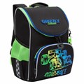 Ранец GRIZZLY анатомическая спинка, с мешком для обуви, для мальчиков, ROAD RACE, 33х25х13 см, RAm-485-2/1 272794