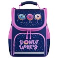 Ранец ПИФАГОР BASIC, 1 отделение, 3 кармана, эргономичная спинка, "Comic donuts", 35х28х18 см, 273137 273137