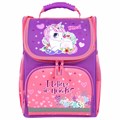 Ранец ПИФАГОР BASIC, 1 отделение, 3 кармана, эргономичная спинка, "Happy unicorn", 35х28х18 см, 271372 271372
