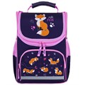 Ранец ПИФАГОР BASIC, 1 отделение, 3 кармана, эргономичная спинка, "Playing foxes", 35х28х18 см, 273136 273136
