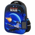 Ранец ЮНЛАНДИЯ LIGHT, 2 отделения, "Space war", 38х29х16 см, 270607 270607