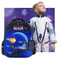 Ранец ЮНЛАНДИЯ LIGHT, 2 отделения, "Space war", 38х29х16 см, 270607 270607