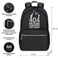 Рюкзак BRAUBERG FASHION CITY универсальный, 2 отделения, Not found, черный, 46х31х15 см, 272571 272571