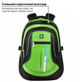 Рюкзак BRAUBERG HIGH SCHOOL универсальный, 3 отделения, "Лайм", черный/салатовый, 46х31х18 см, 225524 225524