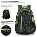 Рюкзак BRAUBERG HIGH SCHOOL универсальный, 3 отделения, "Неон", черный/салатовый, 46х31х18 см, 225520 225520
