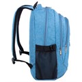 Рюкзак BRAUBERG HIGH SCHOOL универсальный, 3 отделения, "Скай", голубой, 46х31х18 см, 225517 225517