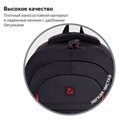 Рюкзак BRAUBERG TITANIUM универсальный, 3 отделения, черный, красные вставки, 45х28х18 см, 226376 226376