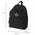 Рюкзак BRAUBERG СИТИ-ФОРМАТ один тон, универсальный, черный, 41х32х14 см, 225381 225381