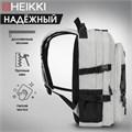 Рюкзак HEIKKI TRILL (ХЕЙКИ) универсальный, 3 отделения, серый с черными вставками, 43х31х14 см, 272586 272586