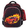Рюкзак BRAUBERG KIDS MIND с пеналом в комплекте, 2 отделения, "Fiery Road", 40х28х18 см, 273177 273177
