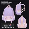 Рюкзак BRAUBERG SNAP, 2 отделения, 3 кармана, "Delicate lilac", 39х28х16 см, 272068 272068