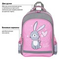Рюкзак ПИФАГОР SCHOOL, 1 отделение, 3 кармана, "Adorable bunny", 38x28х14 см, 270654 270654