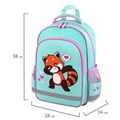 Рюкзак ПИФАГОР SCHOOL, 1 отделение, 3 кармана, "Red panda", 38x28х14 см, 272083 272083