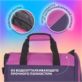 Сумка для занятий спортивная ЮНЛАНДИЯ с отделением для обуви, 40х22х20 см, фиолетовый/розовый, 270094 270094
