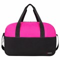 Сумка спортивная HEIKKI BASE (ХЕЙКИ), карман на молнии, черная/фуксия, 30x44x17 см, 272621 272621