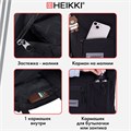 Сумка шоппер HEIKKI EQUIP (ХЕЙКИ), канвас, карман для бутылки, 38х35 см, черный, 272442 272442