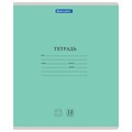 Тетрадь 12 л. BRAUBERG КЛАССИКА NEW клетка, обложка картон, ЗЕЛЕНАЯ, 105684 105684