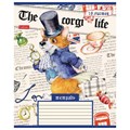 Тетрадь 18 л. HATBER клетка, обложка картон, "Корги_LIFE" (5 видов в спайке), 18Т5В1 106544