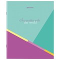 Тетрадь А5 48 л. BRAUBERG скоба, клетка, обложка картон, "Multicolor" (микс в спайке), 404361 404361