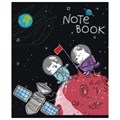Тетрадь А5 48 л. ПЗБМ, скоба, клетка, конгрев, выборочный TWIN лак, "Полетели!" (5 видов), 028047 404333