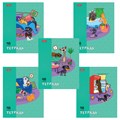 Тетрадь А5 48 л., HATBER скоба, клетка, обложка картон, "Dog mafia" (микс в спайке), 083566, 48Т5В1 405274