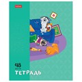 Тетрадь А5 48 л., HATBER скоба, клетка, обложка картон, "Dog mafia" (микс в спайке), 083566, 48Т5В1 405274