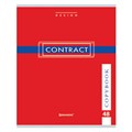 Тетрадь А5, 48 л., BRAUBERG скоба, клетка, обложка картон, "CONTRACT", 400519 400519