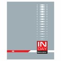 Тетрадь А5, 48 л., BRAUBERG скоба, клетка, обложка картон, "INDAY", 400518 400518