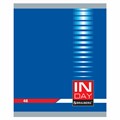 Тетрадь А5, 48 л., BRAUBERG скоба, клетка, обложка картон, "INDAY", 400518 400518
