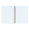 Тетрадь А5, 48 л., BRAUBERG, гребень, клетка, обложка картон, ОДНОТОННАЯ, 401871 401871