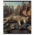 Тетрадь А5, 48 л., ERICH KRAUSE, скоба, клетка, глянцевая ламинация, "Big City Cats" (микс в спайке), 63317 405273