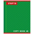Тетрадь А5, 48 л., STAFF, скоба, клетка, офсет №2 ЭКОНОМ, обложка картон, "АБСОЛЮТ", 402784 402784