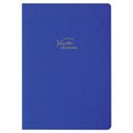 Тетрадь 60 л. в клетку обложка кожзам под лён, сшивка, В5 (179х250мм), СИНИЙ, BRAUBERG PASTEL, 403875 403875