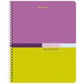 Тетрадь А5 120 л. BRAUBERG, гребень, клетка, глянцевая ламинация, "Color" (микс в спайке), 404447 404447