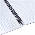 Тетрадь А5 80 л. BRAUBERG "Metropolis", спираль пластиковая, клетка, обложка пластик, СИНИЙ, 404744 404744