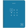 Тетрадь А5 96 л. BRAUBERG, гребень, клетка, обложка картон, "Knowledge" (микс в спайке), 404421 404421