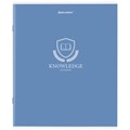 Тетрадь А5, 80 л., BRAUBERG, скоба, клетка, обложка картон, "Knowledge", 404409 404409