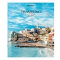 Тетрадь А5, 96 л. BRAUBERG, скоба, линия, обложка картон, "Traveling" (микс в спайке), 404439 404439
