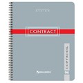Тетрадь А5, 96 л., BRAUBERG, гребень, клетка, обложка картон, "CONTRACT", 400527 400527