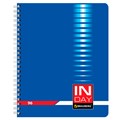 Тетрадь А5, 96 л., BRAUBERG, гребень, клетка, обложка картон, "INDAY", 400526 400526