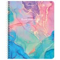 Тетрадь А5, 96 л., BRAUBERG, гребень, клетка, обложка картон, "Мрамор" (микс в спайке), 404422 404422