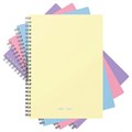 Тетрадь обложка пластик, А5, 80 л., спираль, клетка, ErichKrause, "Pastel" ассорти (4 вида), 50162 405270