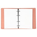 Тетрадь на кольцах А5 (180х220 мм), 120 листов, под кожу, клетка, BRAUBERG "Joy", розовый/светло-розовый, 129990 129990
