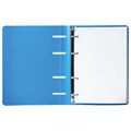 Тетрадь на кольцах А5 160х215 мм, 80 л., пластик, клетка, BRAUBERG, "Голубой", 403251 403251