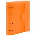 Тетрадь на кольцах А5 175х220 мм, 120 л., пластик, на липучке, с разделителями, BRAUBERG, Оранжевый, 404636 404636